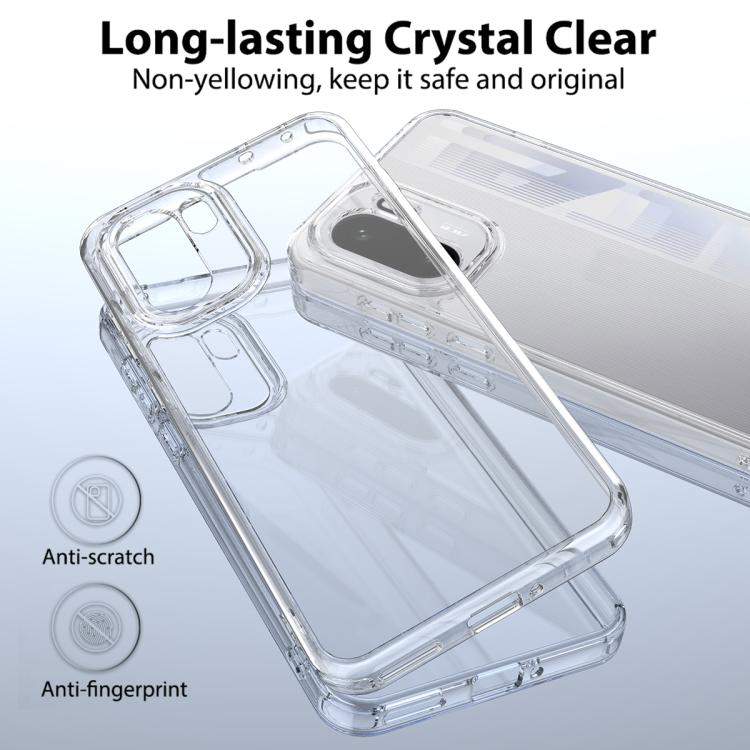 For OnePlus 15R / Ace 6 / Ace 6T Scratchproof Acrylic TPU Phone Case - Transparent
