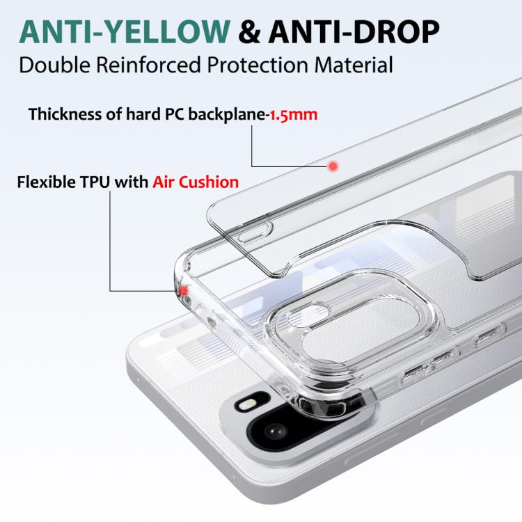 For OnePlus 15R / Ace 6 / Ace 6T Scratchproof Acrylic TPU Phone Case - Transparent