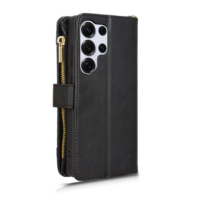 For Samsung Galaxy S25 Ultra 5G Litchi Texture Zipper Leather Phone Case
