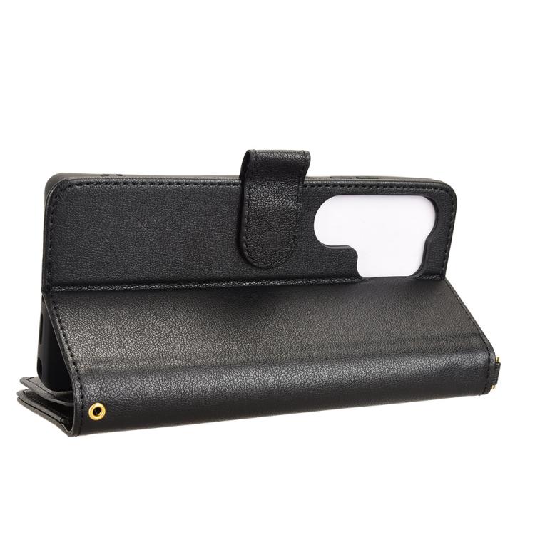 For Samsung Galaxy S25 Ultra 5G Litchi Texture Zipper Leather Phone Case