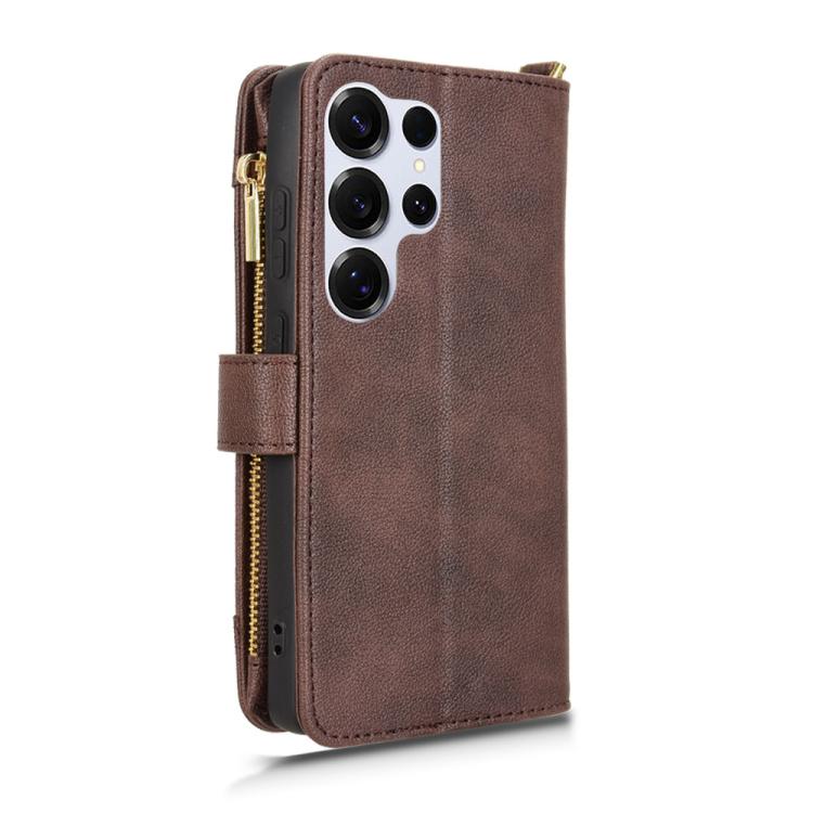 For Samsung Galaxy S25 Ultra 5G Litchi Texture Zipper Leather Phone Case