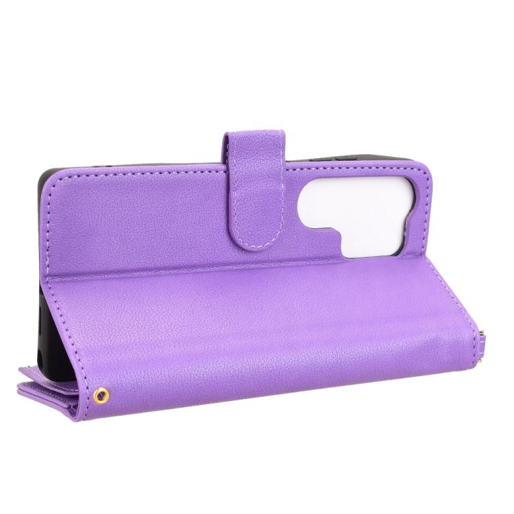 For Samsung Galaxy S25 Ultra 5G Litchi Texture Zipper Leather Phone Case