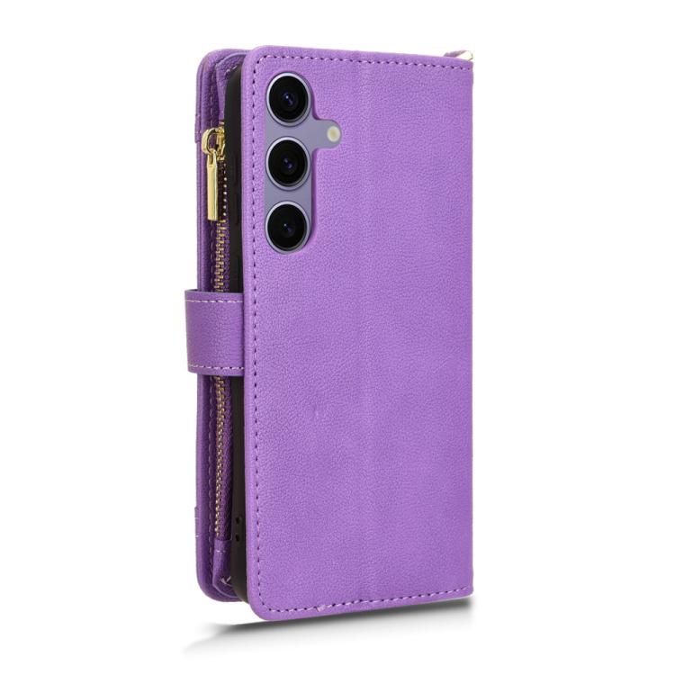 For Samsung Galaxy S25 5G Litchi Texture Zipper Leather Phone Case