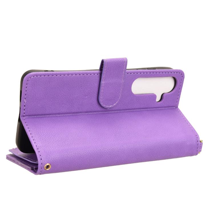 For Samsung Galaxy S25 5G Litchi Texture Zipper Leather Phone Case