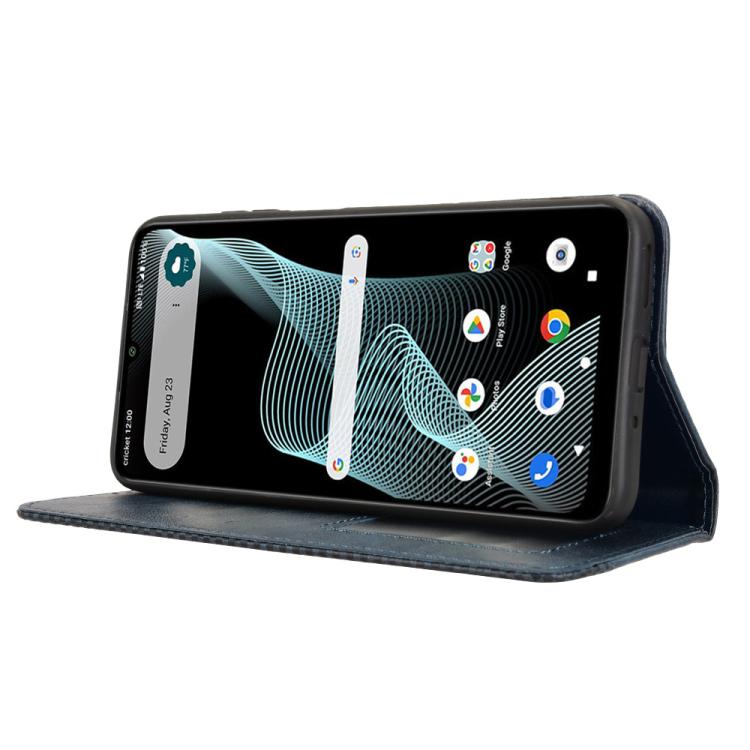 For Cricket Icon 6  Magnetic Buckle Retro Texture Leather Phone Case