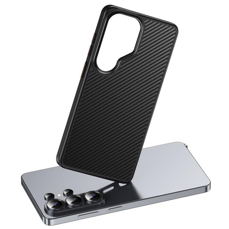For Samsung Galaxy S26 Ultra 5G MagSafe Kevlar Fiber Shockproof Phone Case - Black