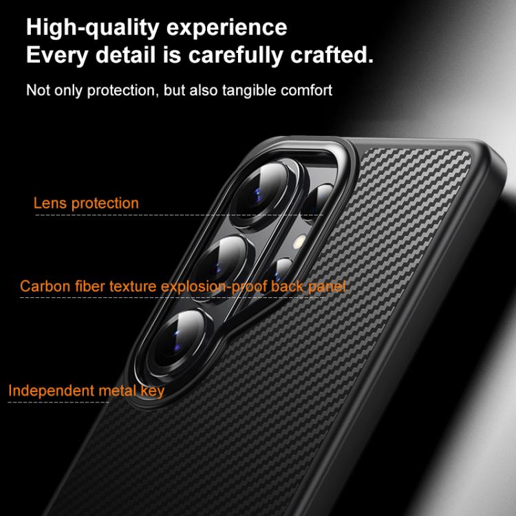 For Samsung Galaxy S26 Ultra 5G MagSafe Kevlar Fiber Shockproof Phone Case - Black
