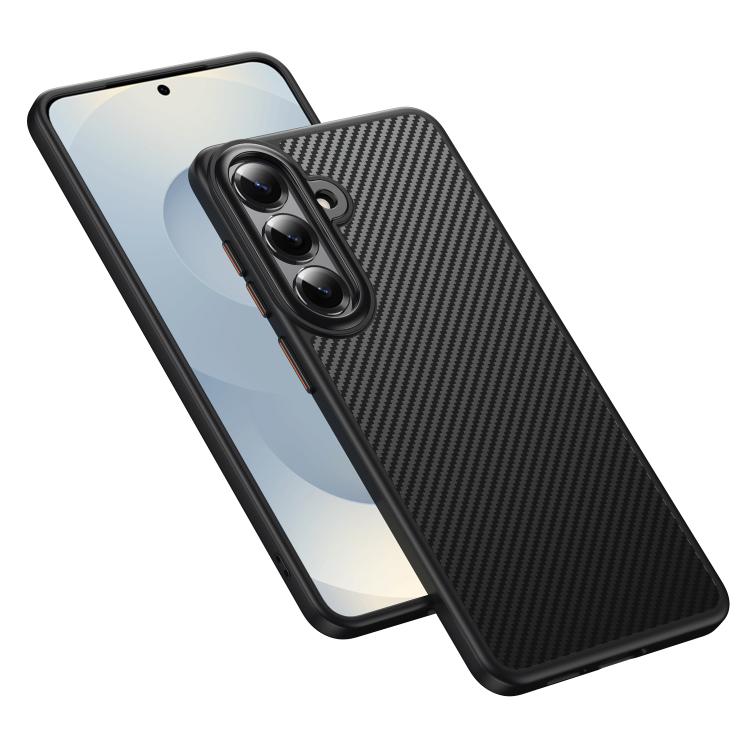 For Samsung Galaxy S26+ 5G MagSafe Kevlar Fiber Shockproof Phone Case - Black