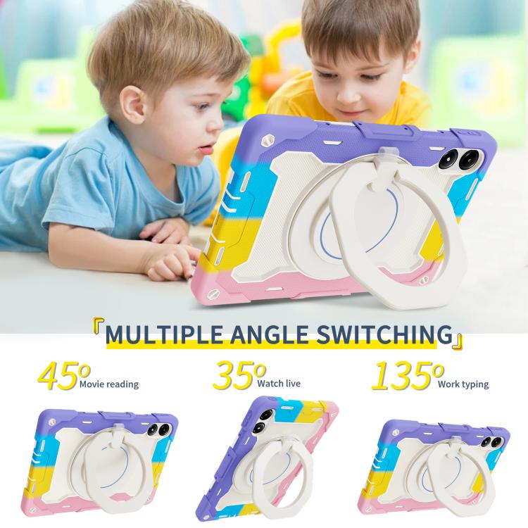 适用于Redmi Pad Pro 12.1 / Pad 2 Pro Armor Portable Rotating Ring Holder Silicone Tablet Case