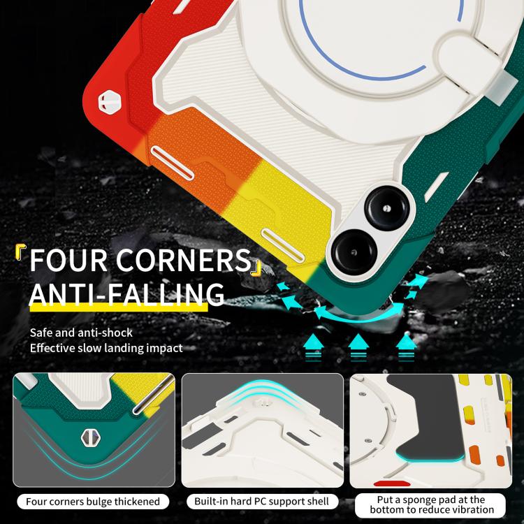适用于Redmi Pad Pro 12.1 / Pad 2 Pro Armor Portable Rotating Ring Holder Silicone Tablet Case