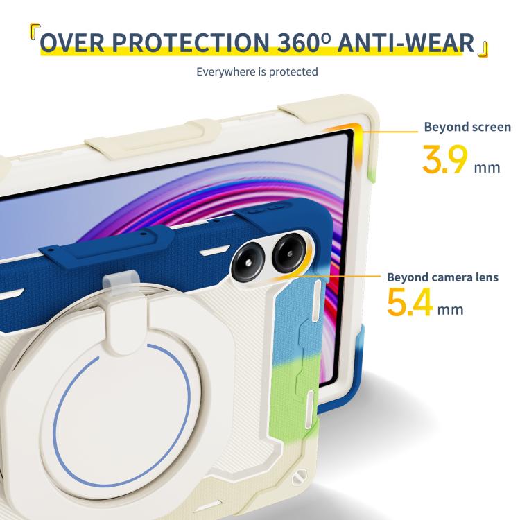 适用于Redmi Pad Pro 12.1 / Pad 2 Pro Armor Portable Rotating Ring Holder Silicone Tablet Case