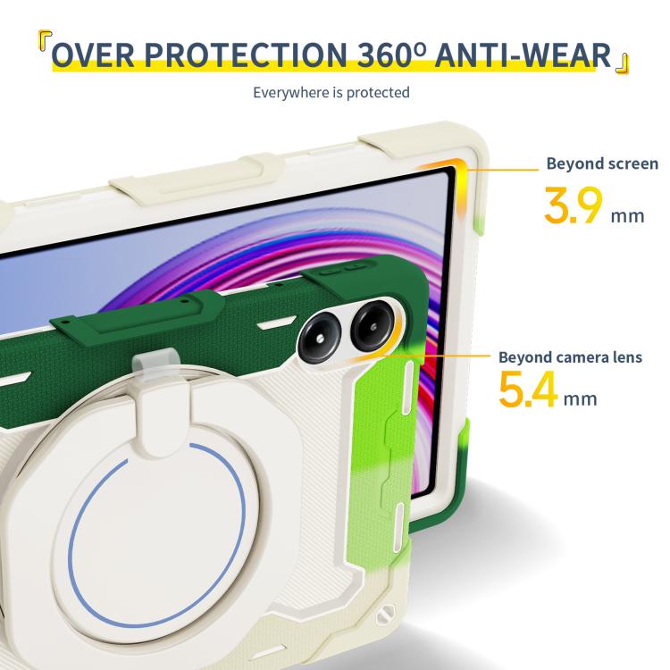 适用于Redmi Pad Pro 12.1 / Pad 2 Pro Armor Portable Rotating Ring Holder Silicone Tablet Case