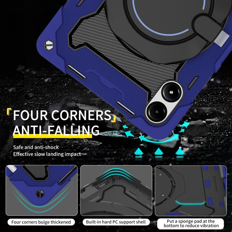 适用于Redmi Pad Pro 12.1 / Pad 2 Pro Armor Portable Rotating Ring Holder Silicone Tablet Case