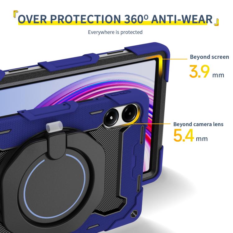 适用于Redmi Pad Pro 12.1 / Pad 2 Pro Armor Portable Rotating Ring Holder Silicone Tablet Case