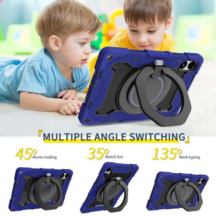 适用于Redmi Pad Pro 12.1 / Pad 2 Pro Armor Portable Rotating Ring Holder Silicone Tablet Case