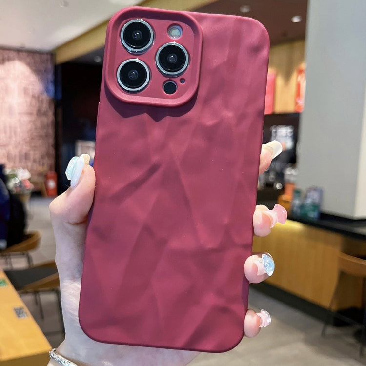 For iPhone 16 Pro Max Frosted Wrinkles Texture TPU Phone Case
