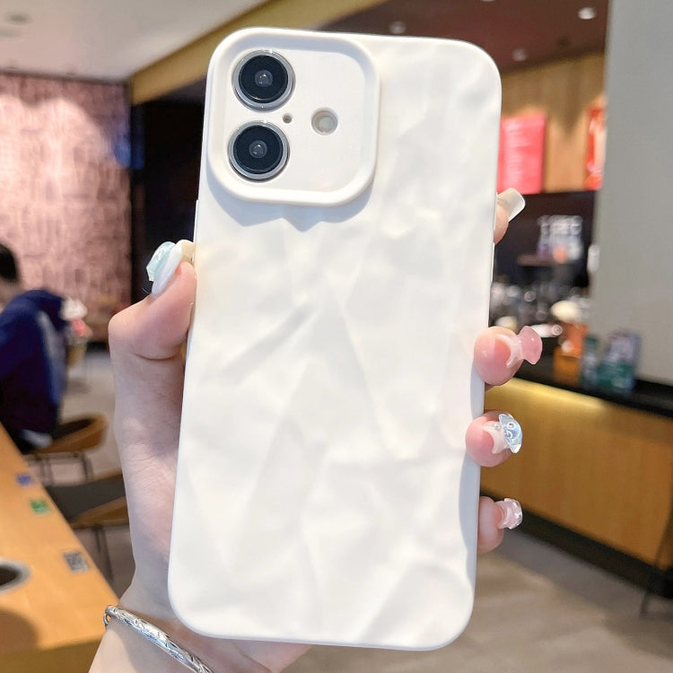 For iPhone 16 Plus Frosted Wrinkles Texture TPU Phone Case
