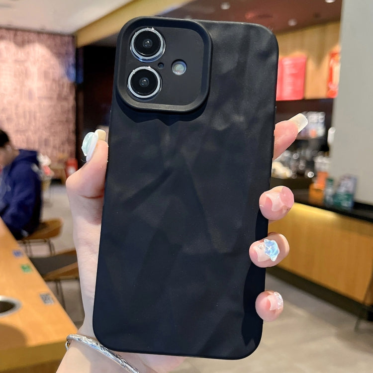 For iPhone 16 Plus Frosted Wrinkles Texture TPU Phone Case