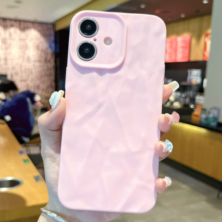 For iPhone 16 Plus Frosted Wrinkles Texture TPU Phone Case
