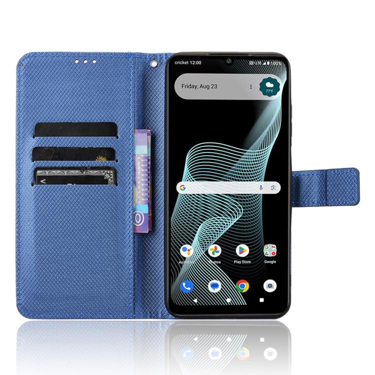 For Cricket Icon 6 Diamond Texture Leather Phone Case
