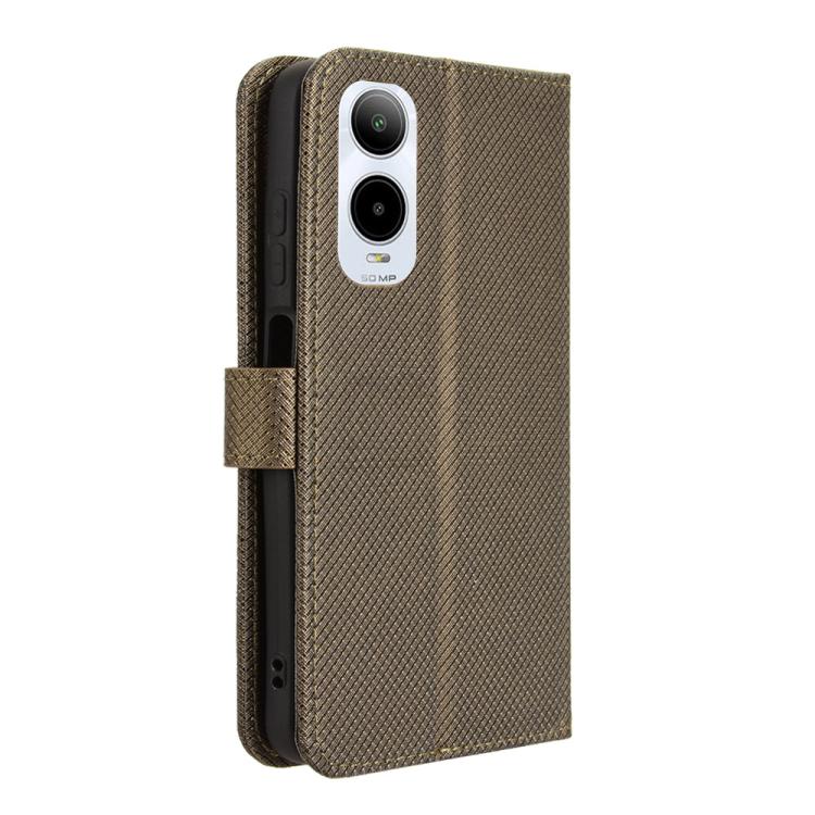 For Cricket Icon 6 Diamond Texture Leather Phone Case