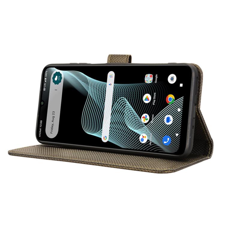 For Cricket Icon 6 Diamond Texture Leather Phone Case