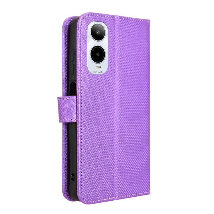 For Cricket Icon 6 Diamond Texture Leather Phone Case