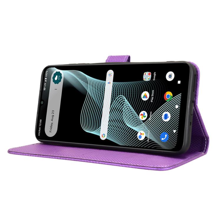 For Cricket Icon 6 Diamond Texture Leather Phone Case