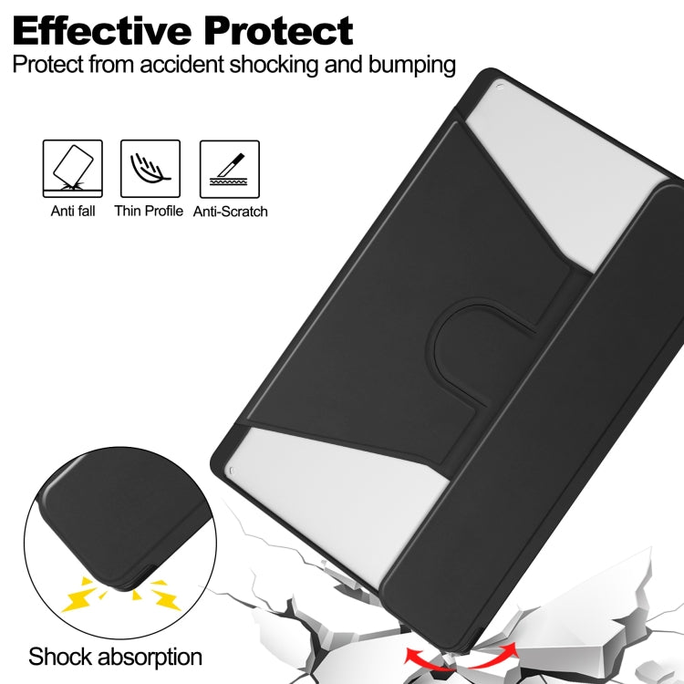 For Lenovo Tab M11/Xiaoxin Pad 11 2024 360 Rotation Transparent Smart Leather Case with Keyboard