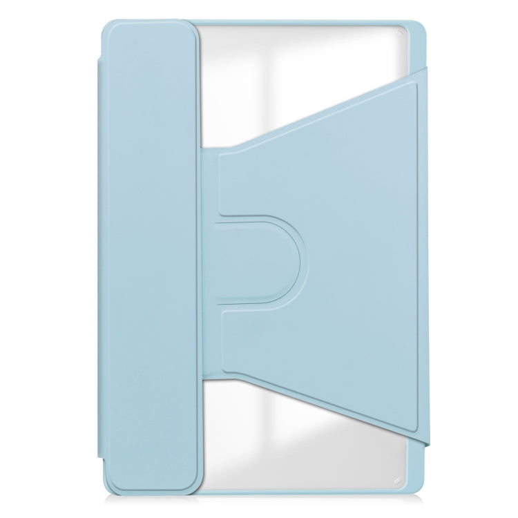 For Lenovo Tab M11/Xiaoxin Pad 11 2024 360 Rotation Transparent Smart Leather Case with Keyboard