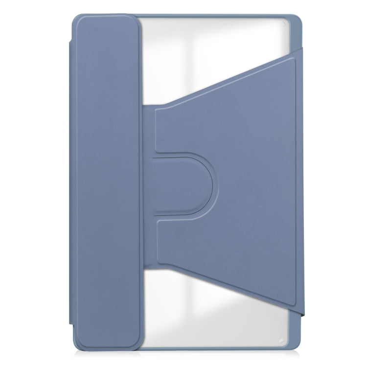 For Lenovo Tab M11/Xiaoxin Pad 11 2024 360 Rotation Transparent Smart Leather Case with Keyboard