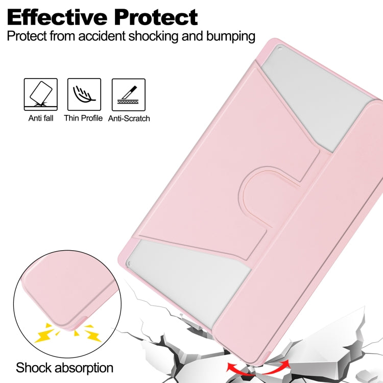For Lenovo Tab M11/Xiaoxin Pad 11 2024 360 Rotation Transparent Smart Leather Case with Keyboard
