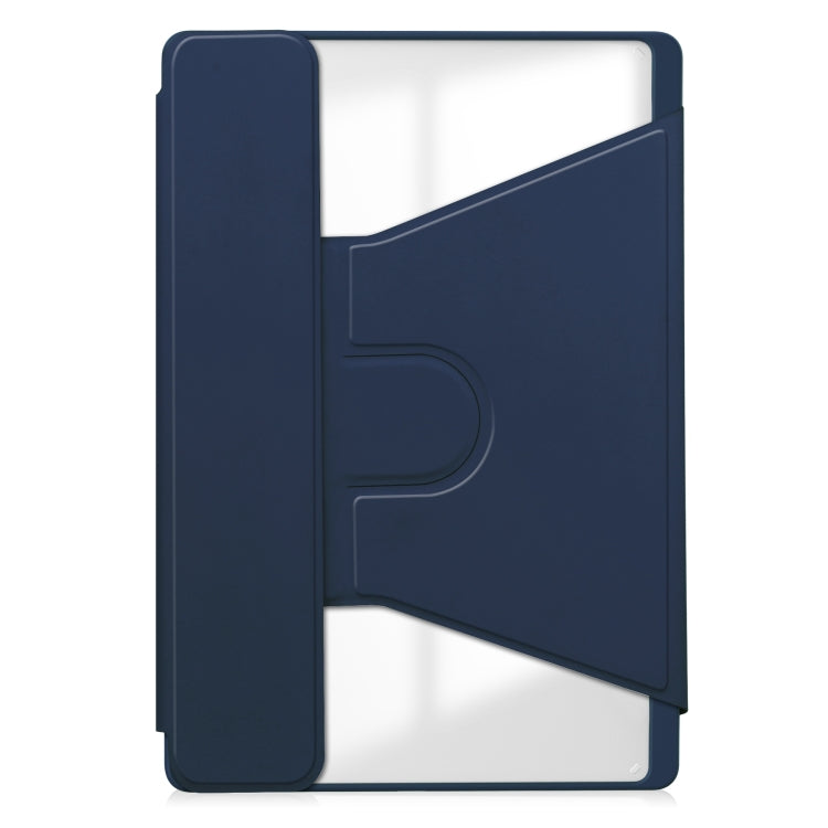 For Lenovo Tab M11/Xiaoxin Pad 11 2024 360 Rotation Transparent Smart Leather Case with Keyboard
