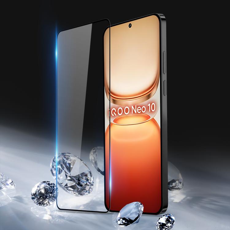 For vivo iQOO Neo 10 5G 10pcs DUX DUCIS 0.33mm 9H Medium Alumina Tempered Glass Film