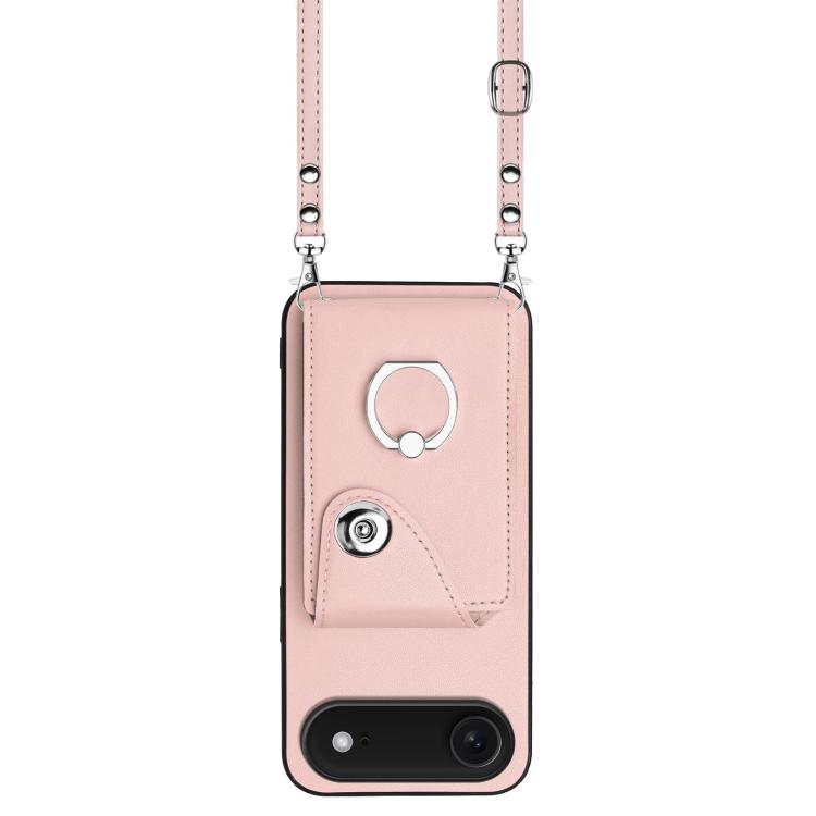 For iPhone Air Organ Card Bag Ring Holder Phone Case with Long Lanyard