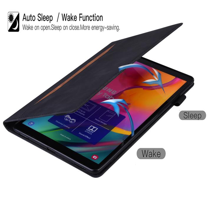 For Samsung Galaxy Tab S11 Splicing Shockproof Smart Leather Tablet Case