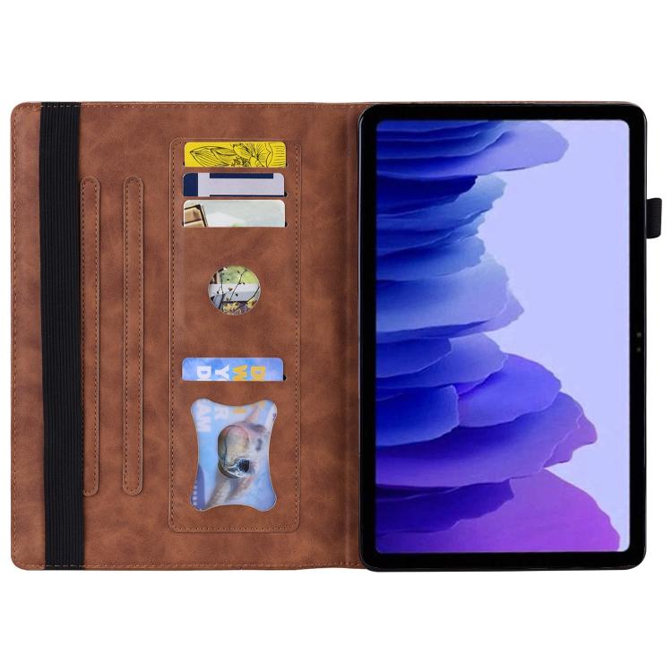 For Samsung Galaxy Tab S11 Splicing Shockproof Smart Leather Tablet Case