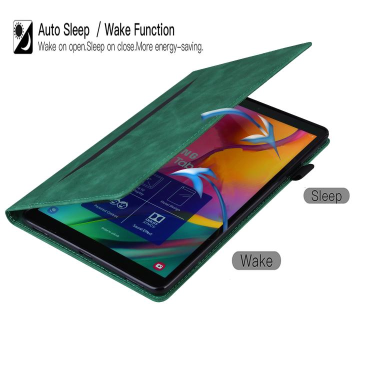 For Samsung Galaxy Tab S10 Lite Splicing Shockproof Smart Leather Tablet Case