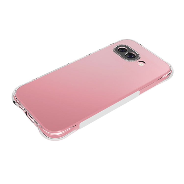 For Google Pixel 9a Shockproof Non-slip Thickening TPU Phone Case - Transparent