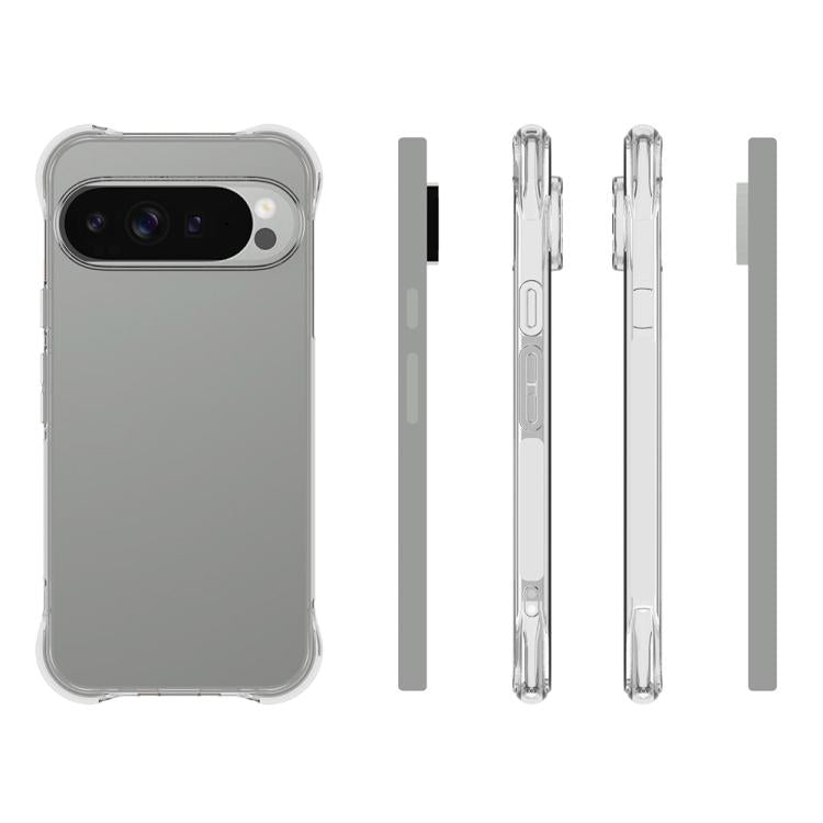 For Google Pixel 10 Pro XL Shockproof Non-slip Thickening TPU Phone Case - Transparent