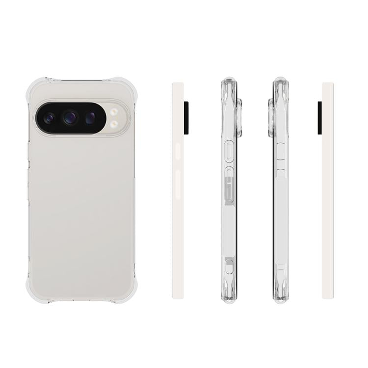 For Google Pixel 10 / 10 Pro Shockproof Non-slip Thickening TPU Phone Case - Transparent