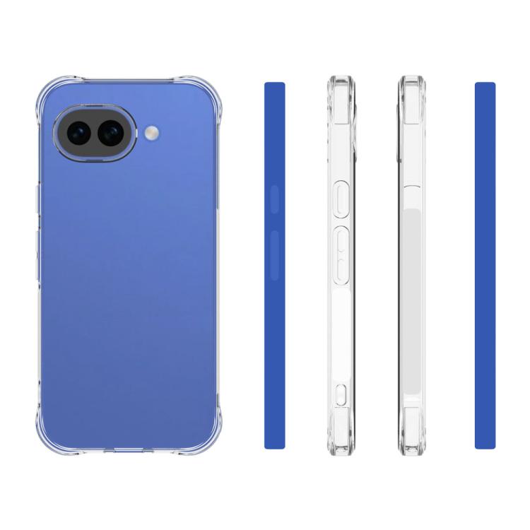 For Google Pixel 10a Shockproof Non-slip Thickening TPU Phone Case - Transparent