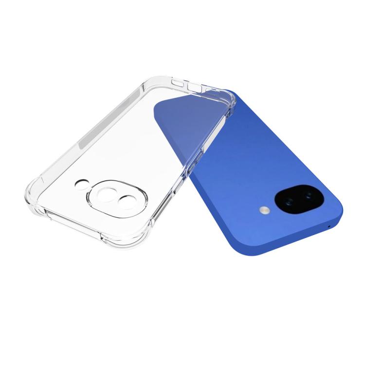 For Google Pixel 10a Shockproof Non-slip Thickening TPU Phone Case - Transparent