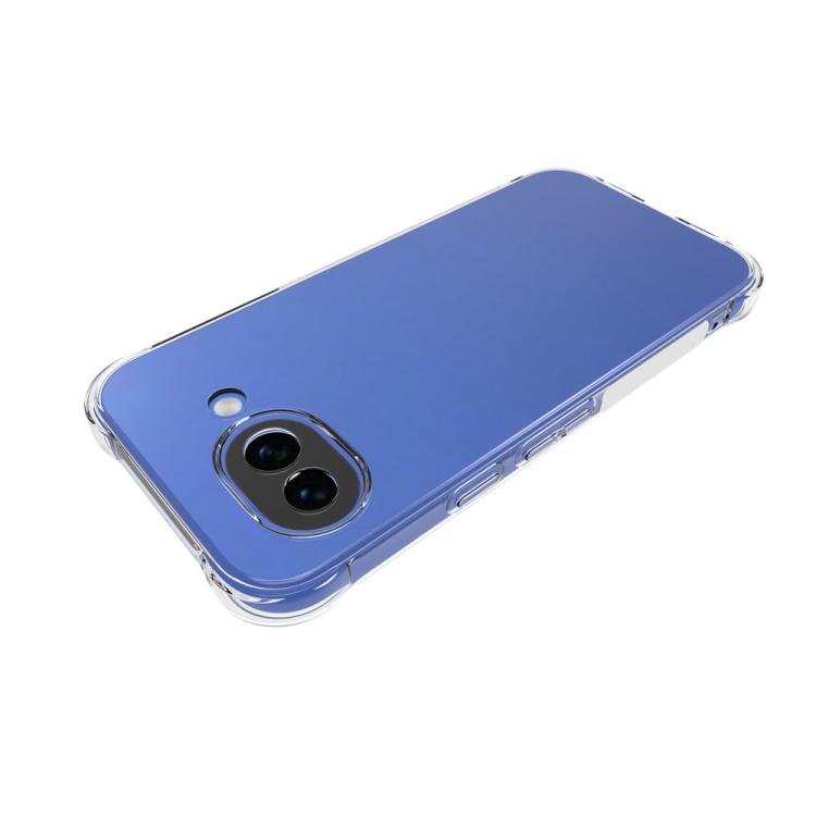 For Google Pixel 10a Shockproof Non-slip Thickening TPU Phone Case - Transparent