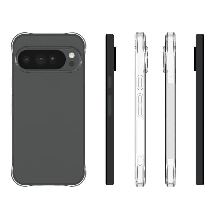 For Google Pixel 11 Pro XL Shockproof Non-slip Thickening TPU Phone Case - Transparent