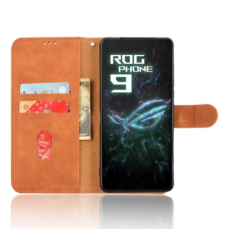 For ASUS ROG Phone 9 Skin Feel Magnetic Flip Leather Phone Case