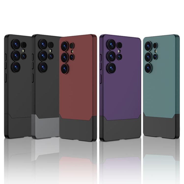 For Samsung Galaxy S25 Ultra 5G GKK Mortise-Tenon Connection Contrast Color Shockproof Phone Case