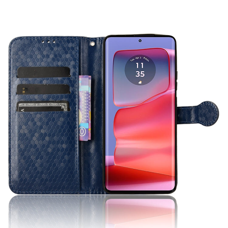For Motorola Edge 50 Pro Honeycomb Dot Texture Leather Phone Case