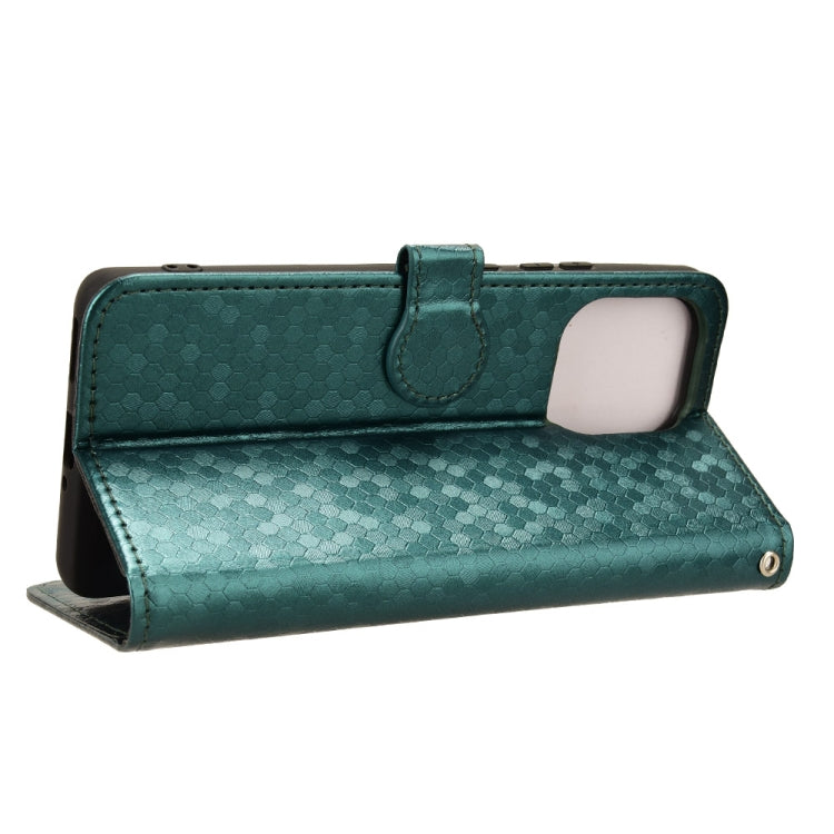 For Motorola Edge 50 Pro Honeycomb Dot Texture Leather Phone Case