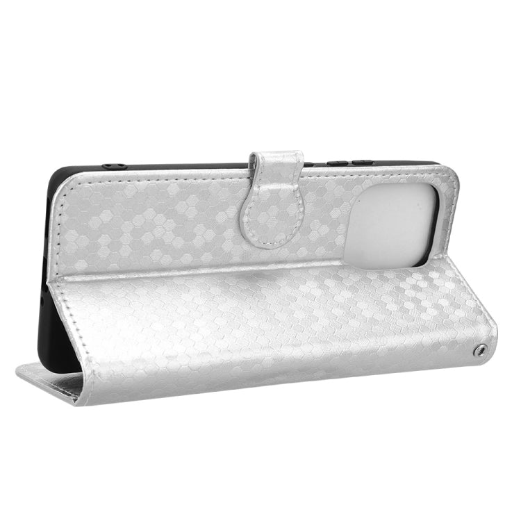 For Motorola Edge 50 Pro Honeycomb Dot Texture Leather Phone Case